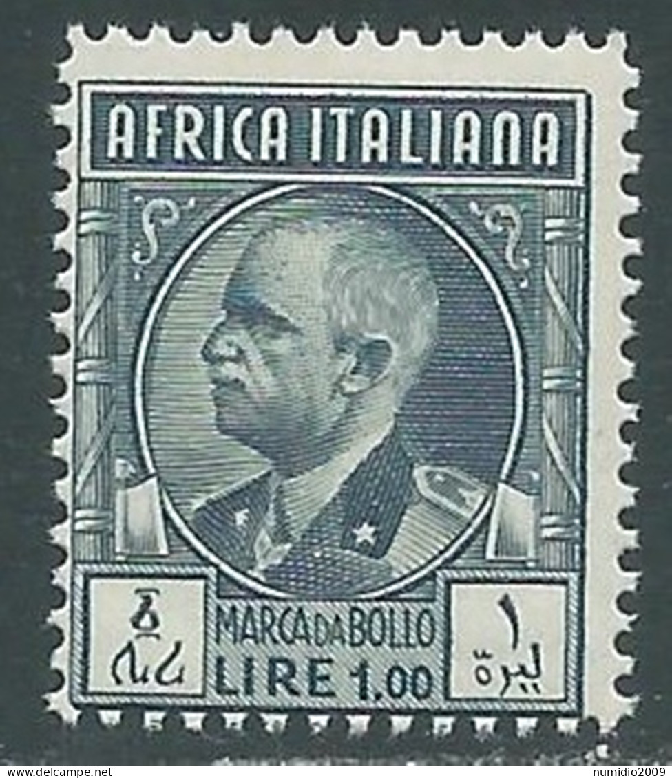 1939 AFRICA ITALIANA MARCA DA BOLLO 1 LIRA MNH ** - RA26-8 - Afrique Orientale Italienne