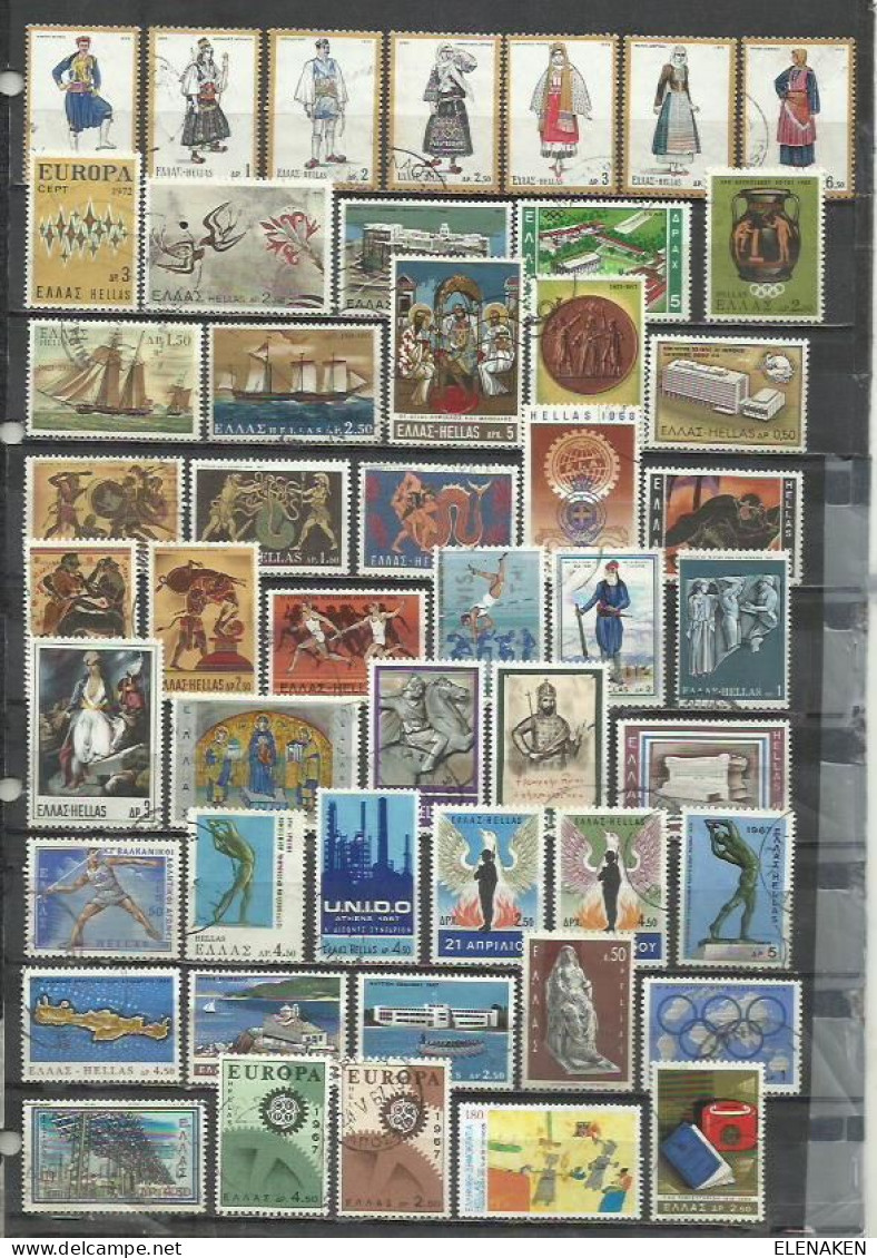 G900D-LOTE SELLOS ANTIGUOS GRECIA SIN TASAR,SIN REPETIDOS,ESCASOS. -GREECE STAMPS LOT WITHOUT PRICING WITHOUT REPEATED - Verzamelingen