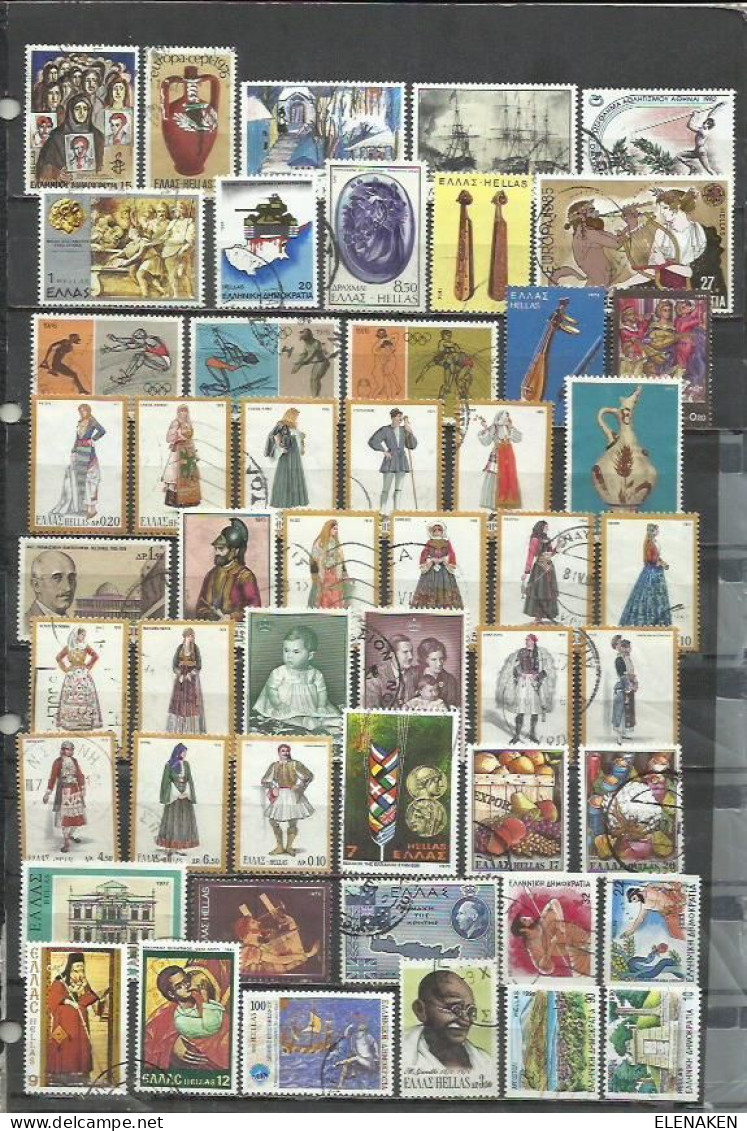 G900E-LOTE SELLOS ANTIGUOS GRECIA SIN TASAR,SIN REPETIDOS,ESCASOS. -GREECE STAMPS LOT WITHOUT PRICING WITHOUT REPEATED - Sammlungen