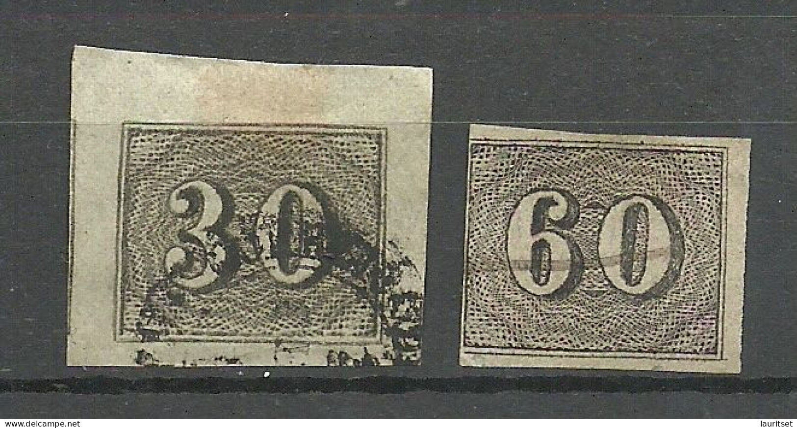 BRAZIL Brazilia 1849 Michel 13 - 14 O - Gebraucht