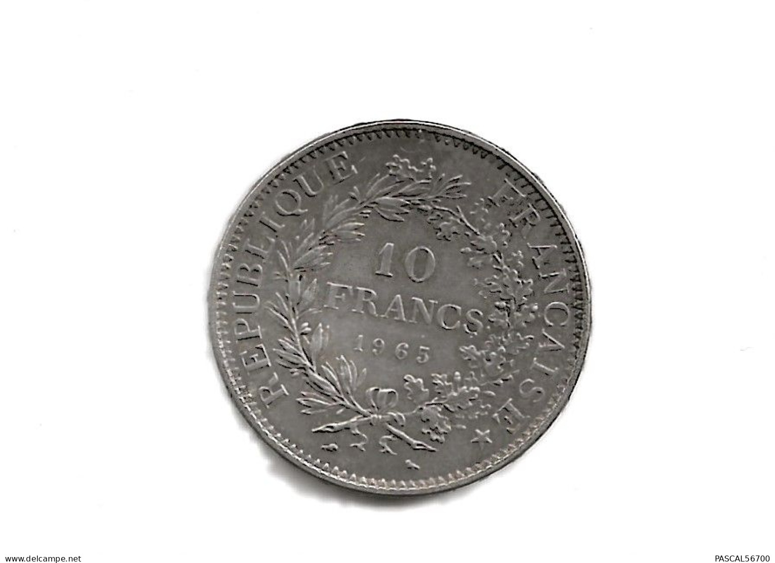 10 FRANCS ARGENT HERCULE 1965 - 10 Francs