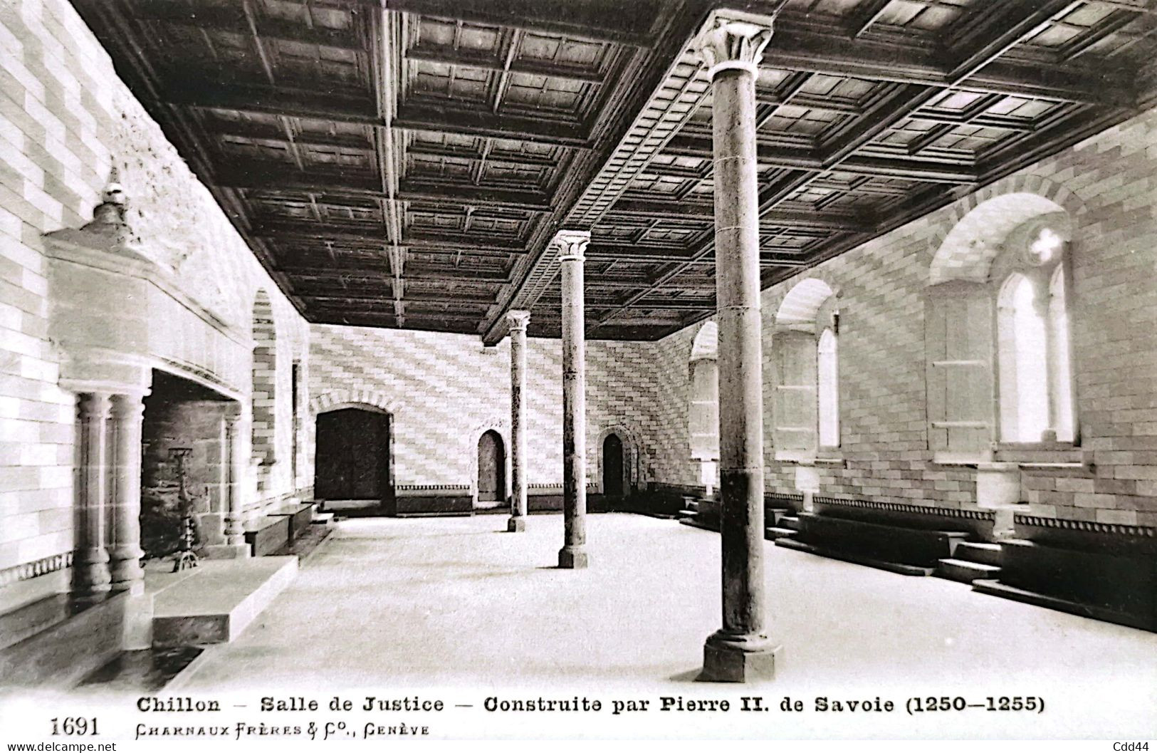1691 Chillon Salle De Justice - Veytaux
