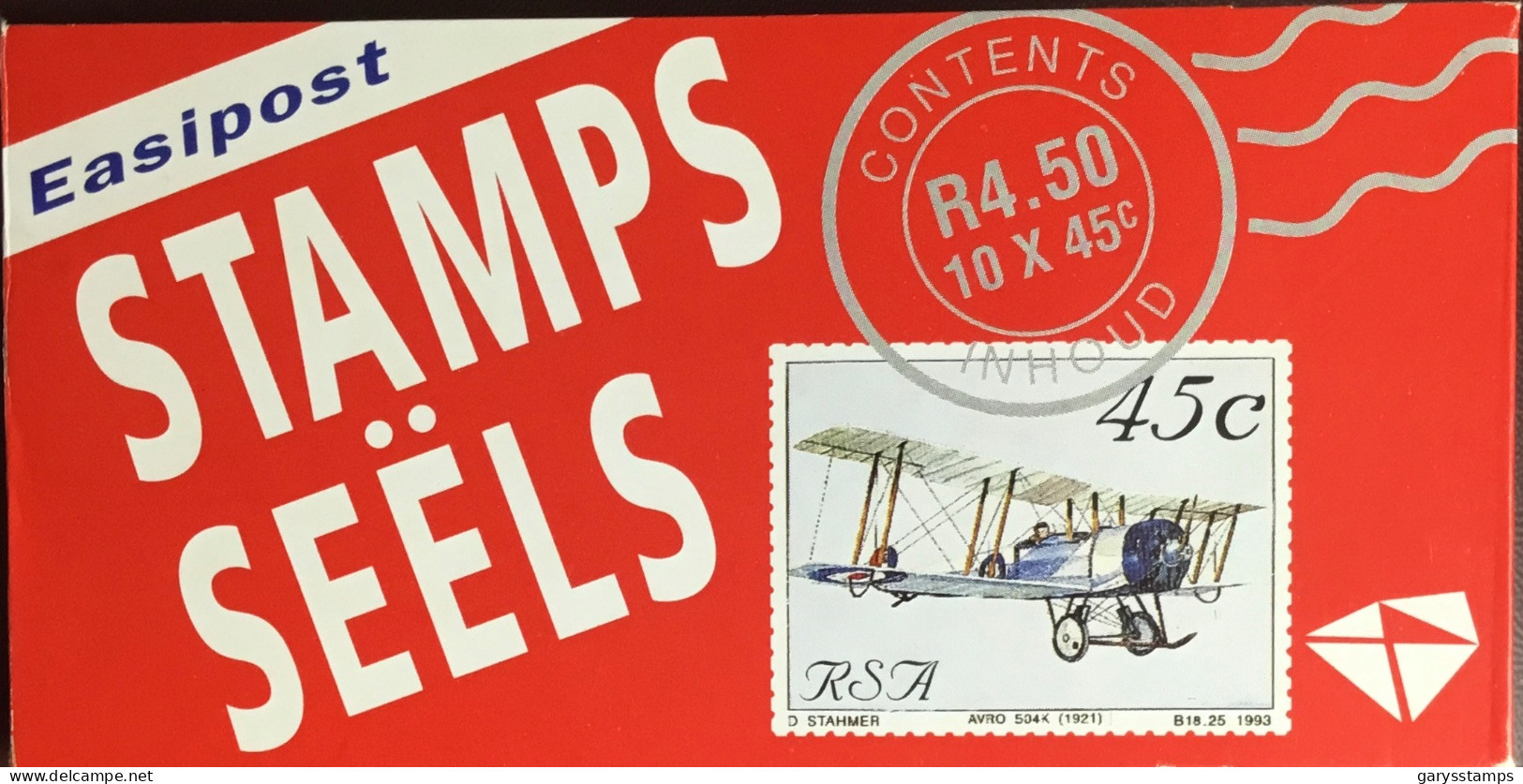 South Africa 1993 Aviation Booklet Pane 2 Booklet Unused - Postzegelboekjes