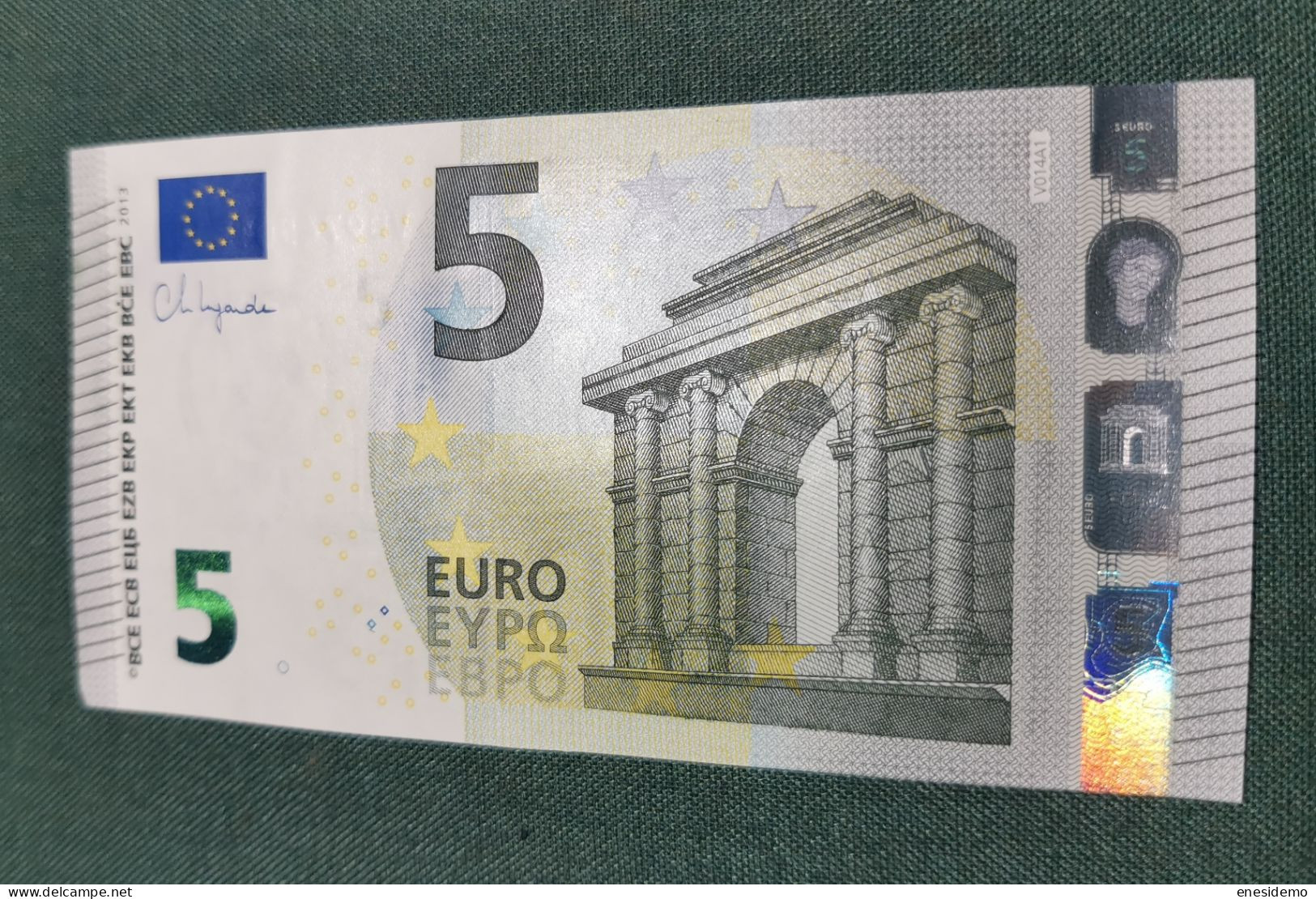 5 EURO SPAIN 2013 LAGARDE V014A1 VB SC FDS UNCIRCULATED PERFECT - 5 Euro