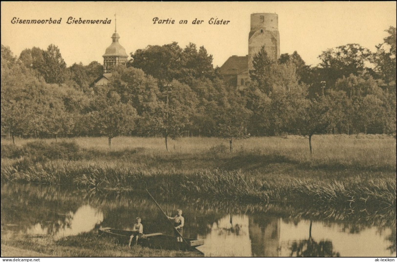 Ansichtskarte Bad Liebenwerda Partie An Der Elster - Stadt 1918 - Bad Liebenwerda