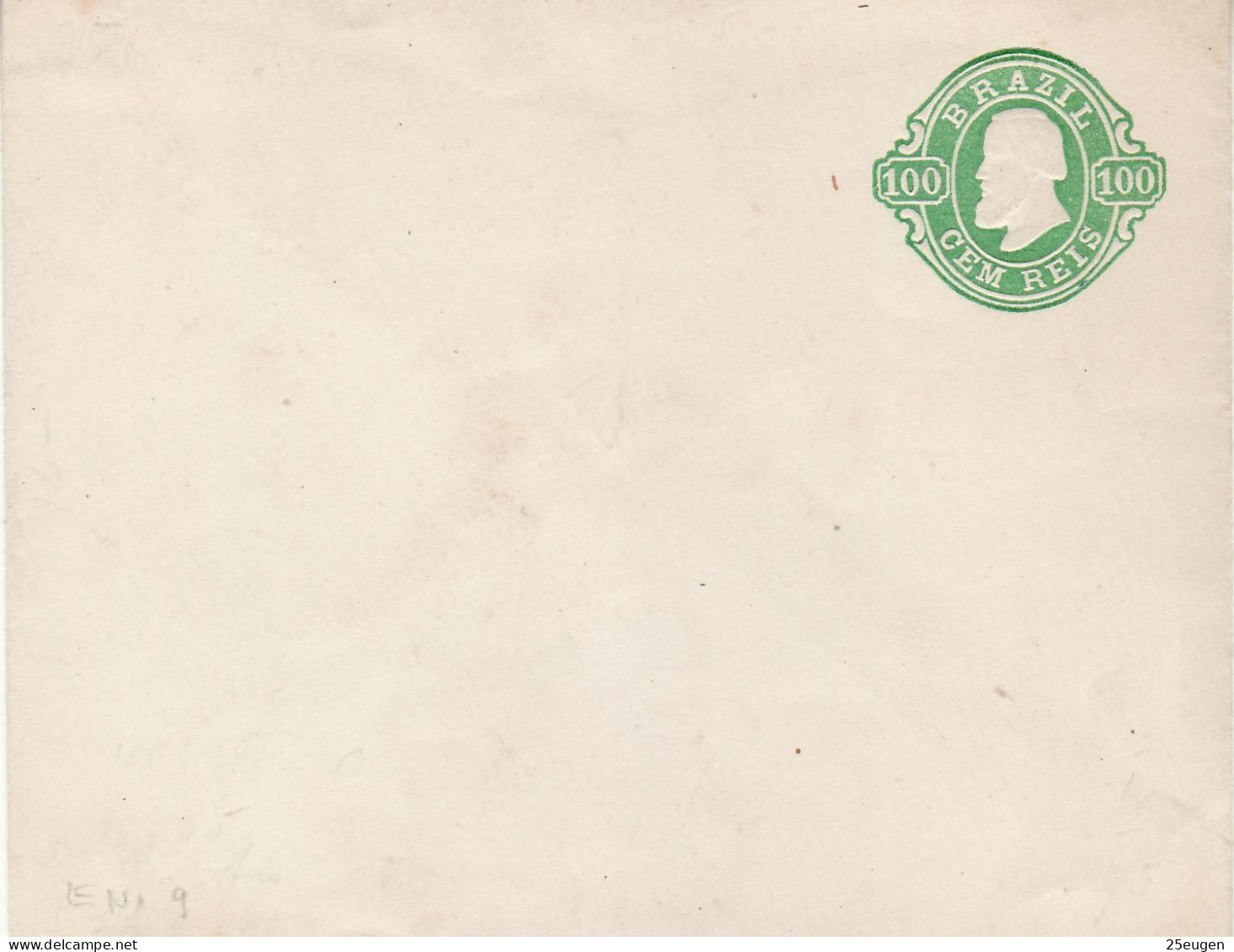 BRAZIL 1889  COVER UNUSED - Postwaardestukken