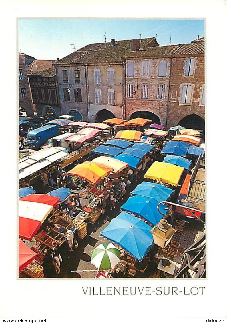 Marchés - Villeneuve Sur Lot - Palette De Couleurs Sur Le Marché - CPM - Carte Neuve - Voir Scans Recto-Verso - Mercati