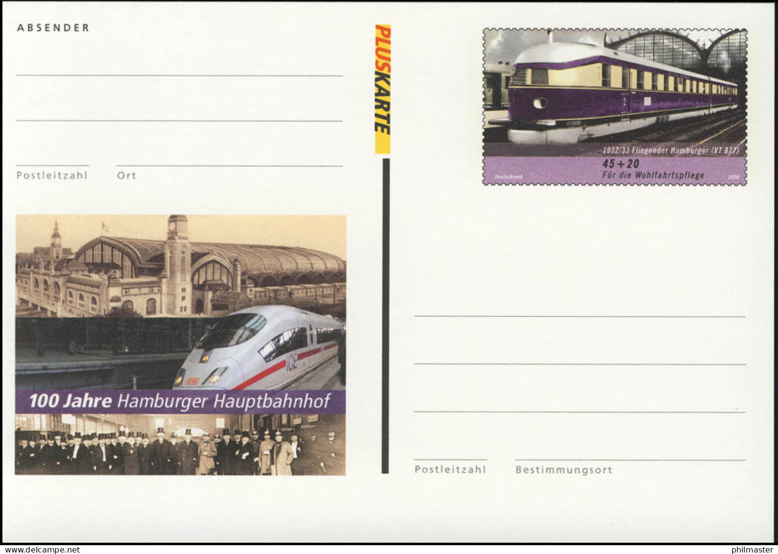 PSo 94 Hamburger Bahnhof, ** Postfrisch - Postkarten - Ungebraucht