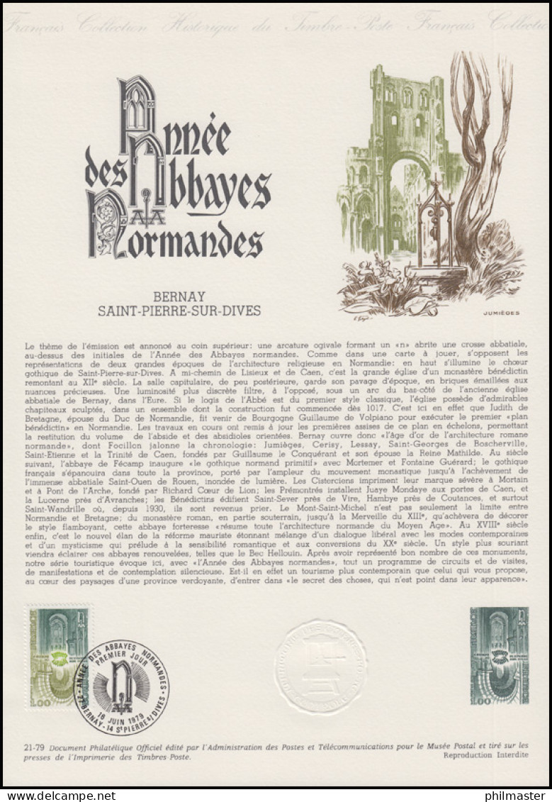 Collection Historique: Abteikirche Barnay Saint-Pierre-sur-Dives 16.6.1979 - Iglesias Y Catedrales