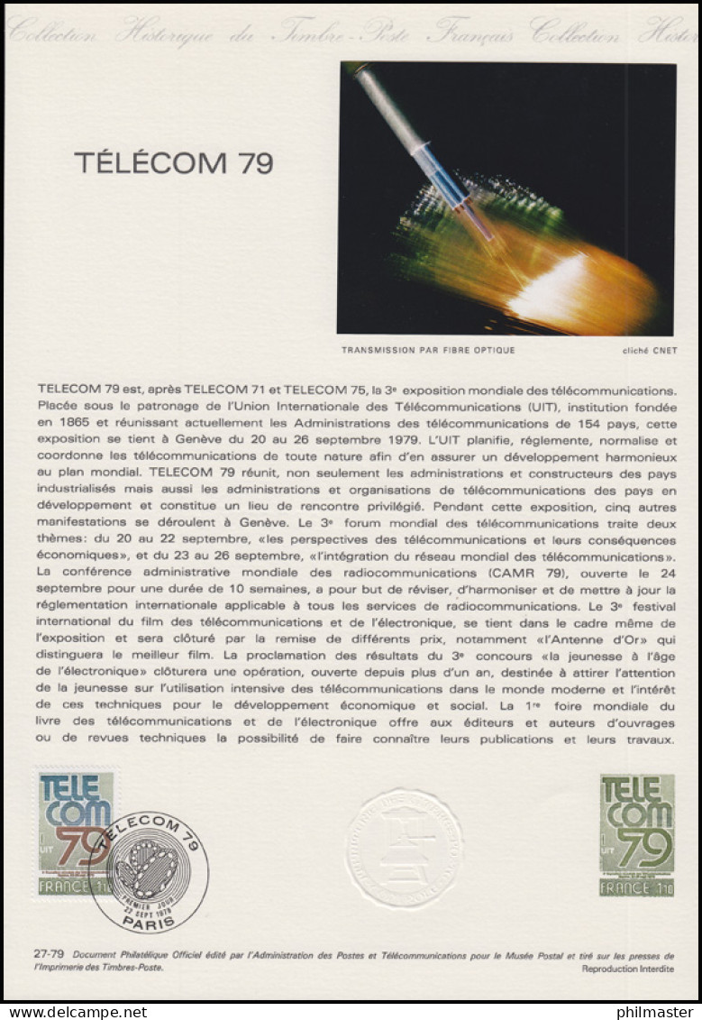 Collection Historique: UIT-Kongress Telekom / Telekommunikation 22.9.1979 - Telecom