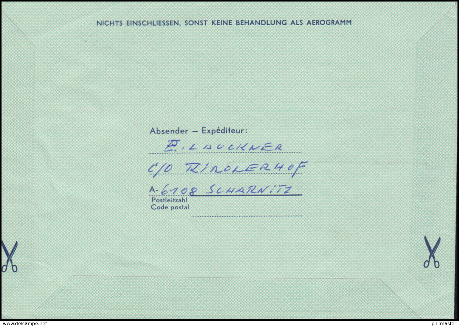 Österreich Aerogramme LF Mit Zusatzfrankatur SSt CHRISTKINDL 24.12.1983 - Cristianismo