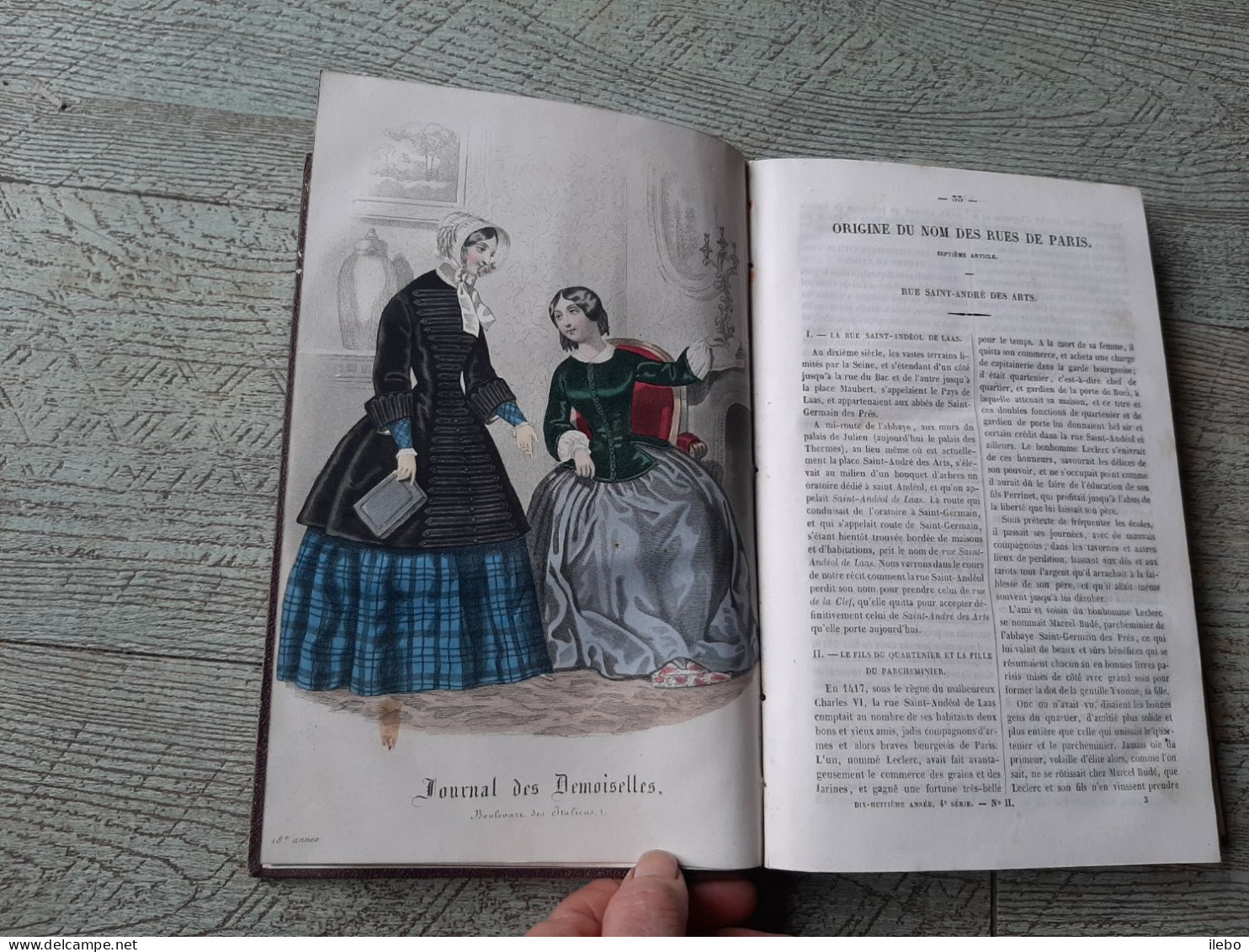 Journal Des Demoiselles 1850 Gravures De Mode Rébus Romans - Mode