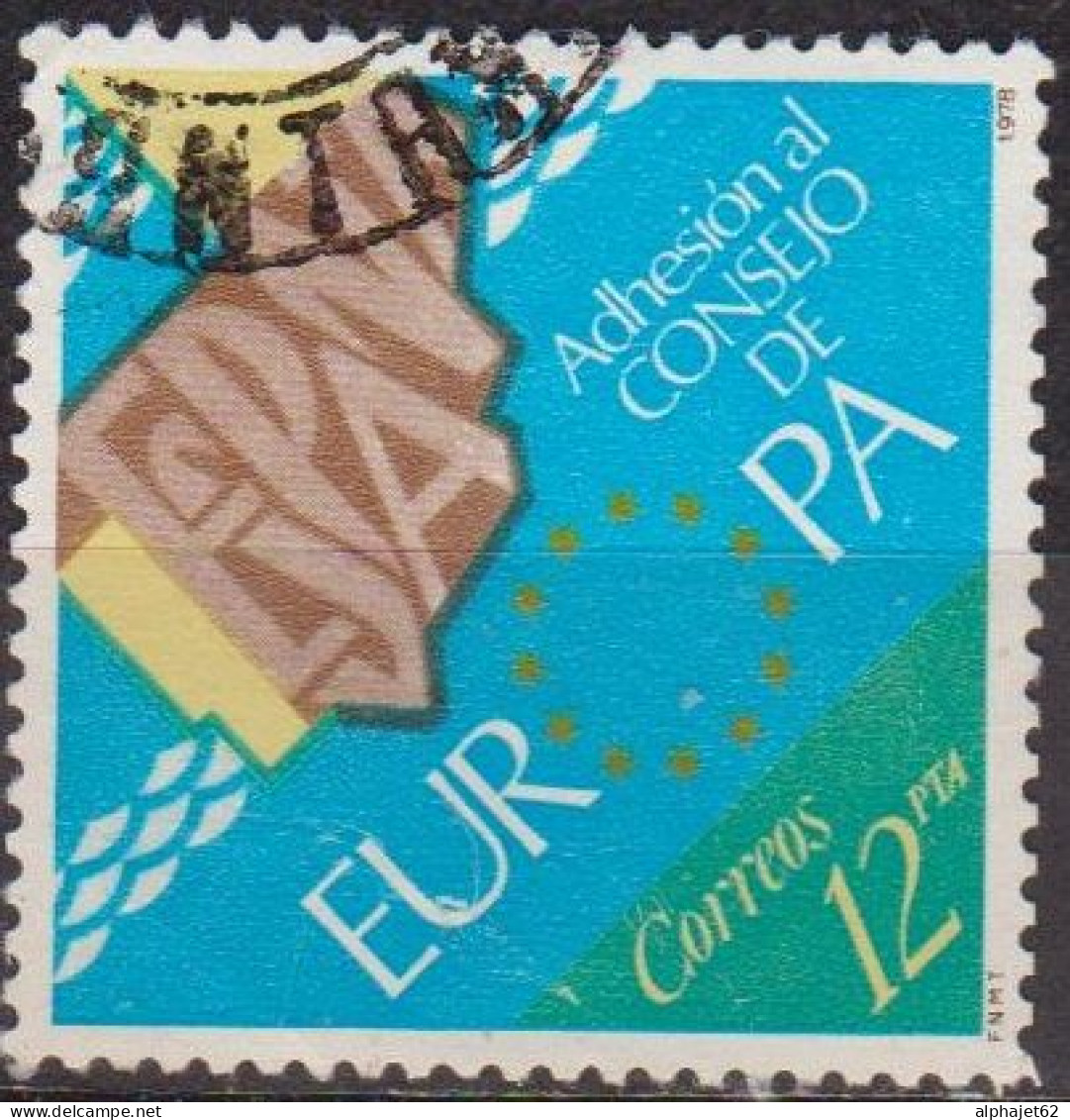 Europe - ESPAGNE - Adhésion Au Conseil De L'Europe - N° 2121 - 1978 - Used Stamps