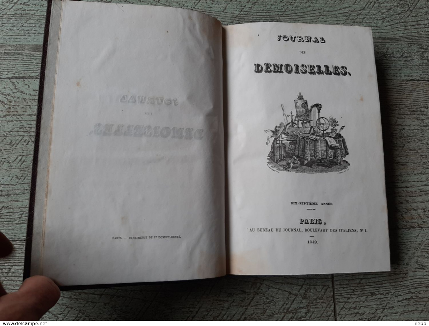 Journal Des Demoiselles 1849 Gravures De Mode Romans économie Domestique - Moda