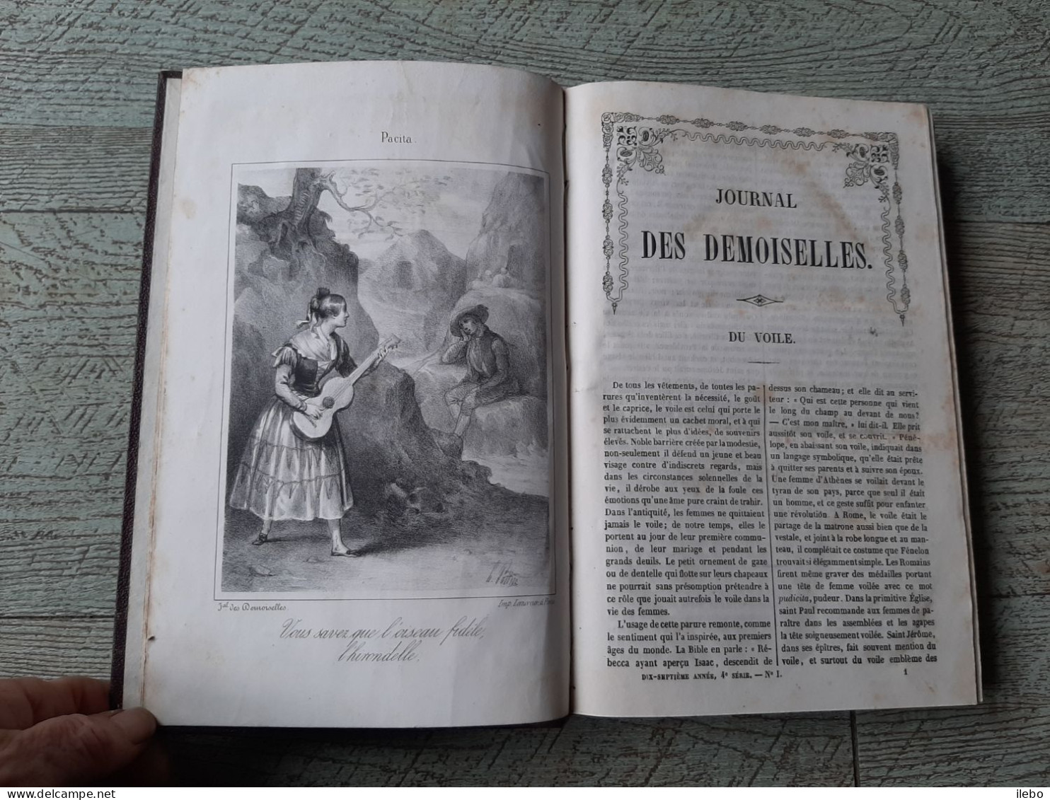Journal Des Demoiselles 1849 Gravures De Mode Romans économie Domestique - Fashion