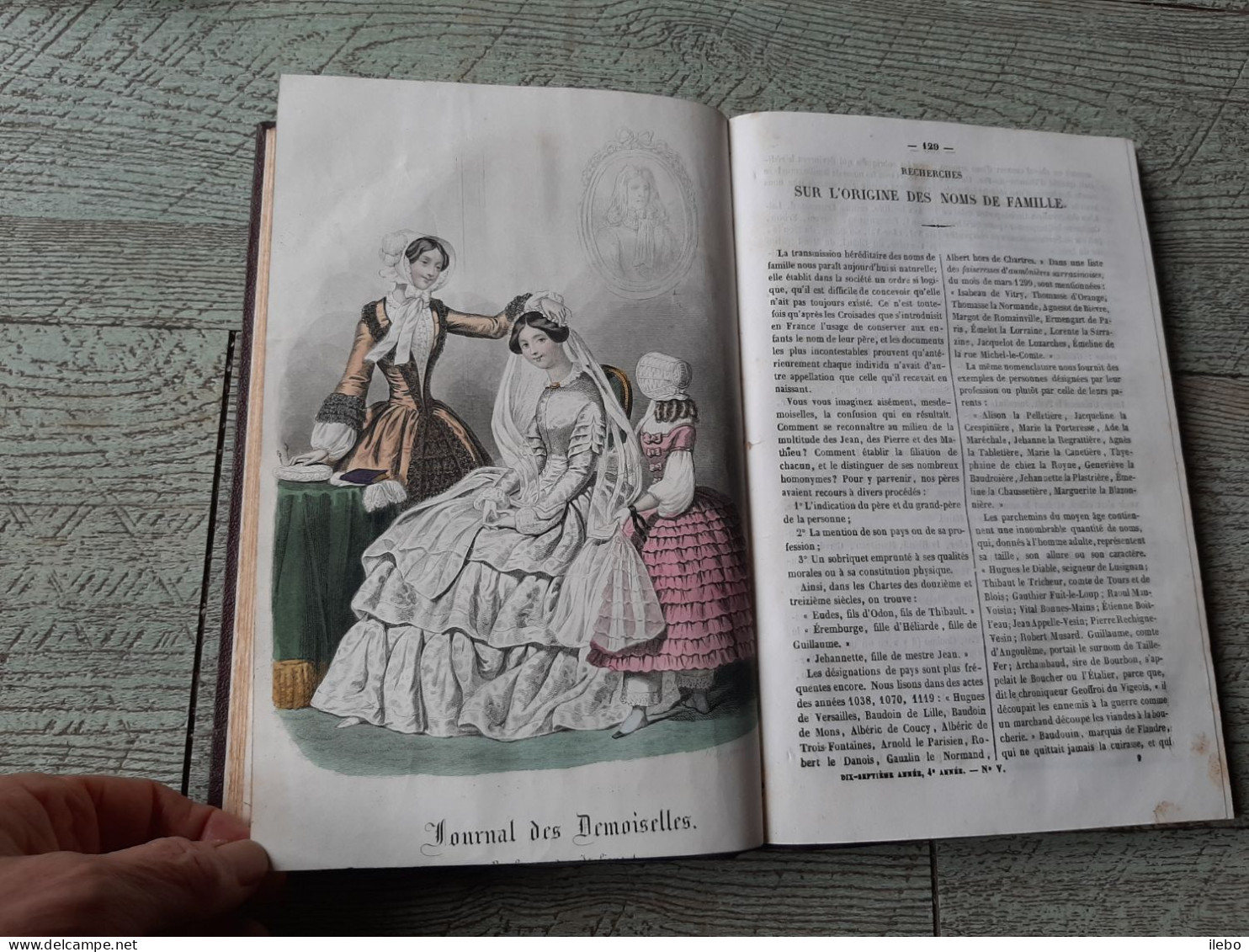 journal des demoiselles 1849 gravures de mode romans économie domestique
