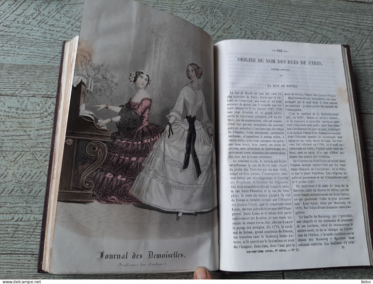 journal des demoiselles 1849 gravures de mode romans économie domestique