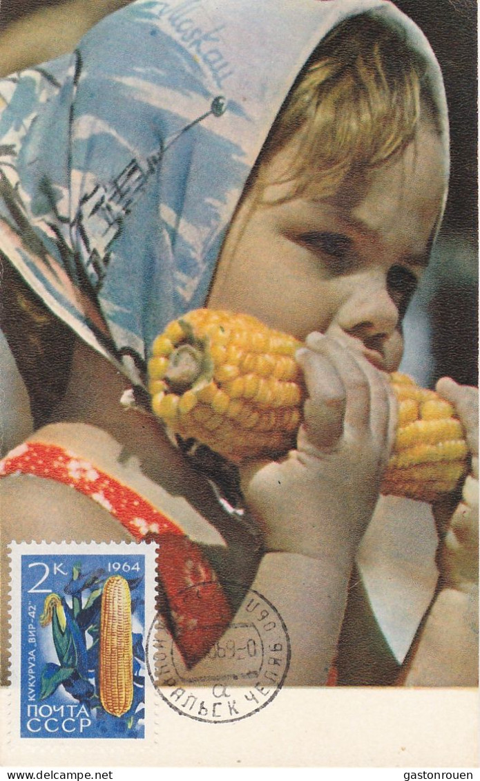 Carte Maximum URSS Russie Russia  2836 Maïs Corn - Cartoline Maximum