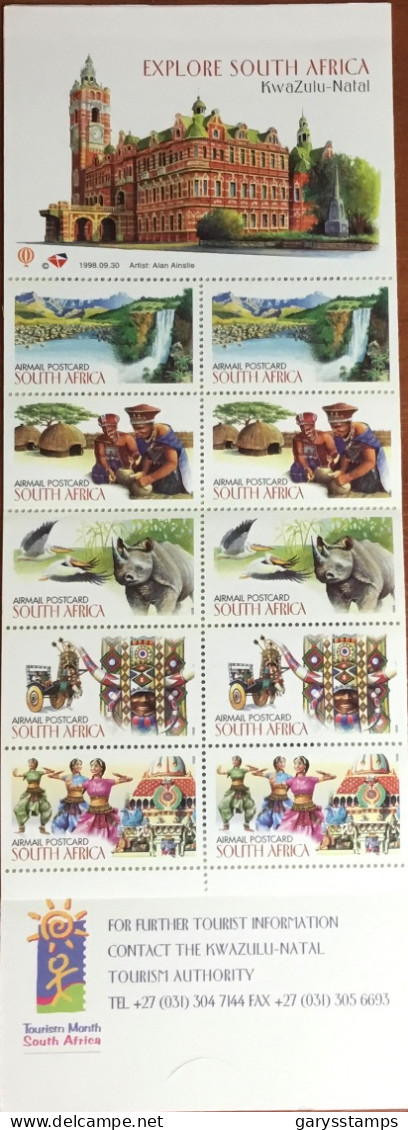 South Africa 1998 Explore KwaZulu-Natal Animals Booklet Unused - Postzegelboekjes