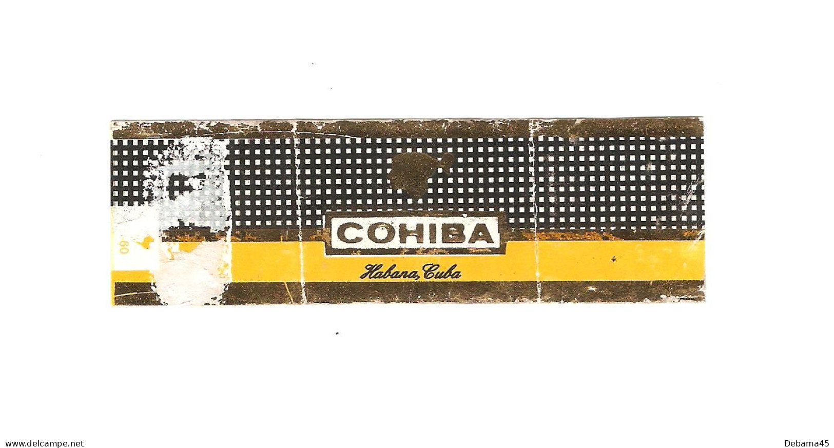 620/ Bague De Cigare : CUBA : Cohiba : Habana Cuba - Cigar Bands