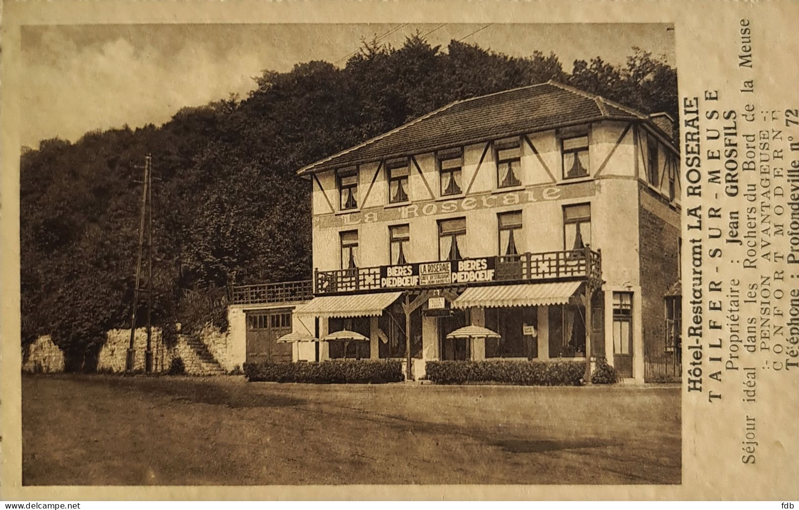 Tailfer Sur Meuse - Lustin - Hôtel- Restaurant - La Roseraie - Profondeville