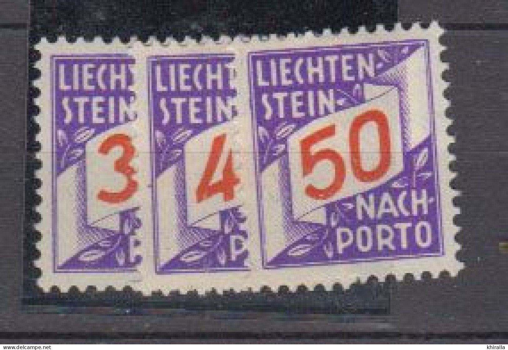 LIECHTENSTEIN   1928    Taxe     N°  18  / 20    ( Nehf Sans Charniére )      COTE   81 € 00        ( D 393 ) - Portomarken