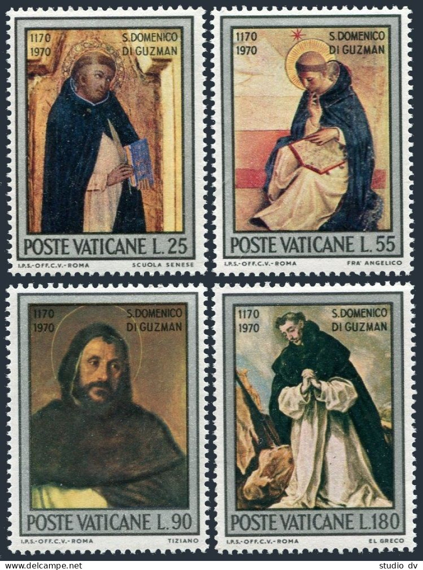 Vatican 509-512, MNH. Michel 586-589. Portraits By Scenese School, Titian, El Greco, - Neufs