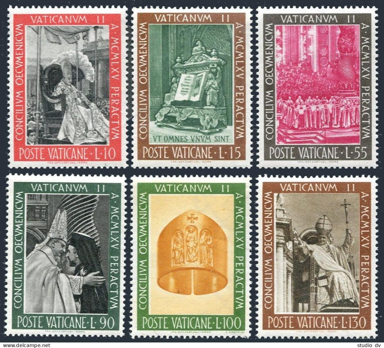 Vatican 439-444, MNH. Michel 508-513. Conclusion Of Vatican II, 1966. - Unused Stamps