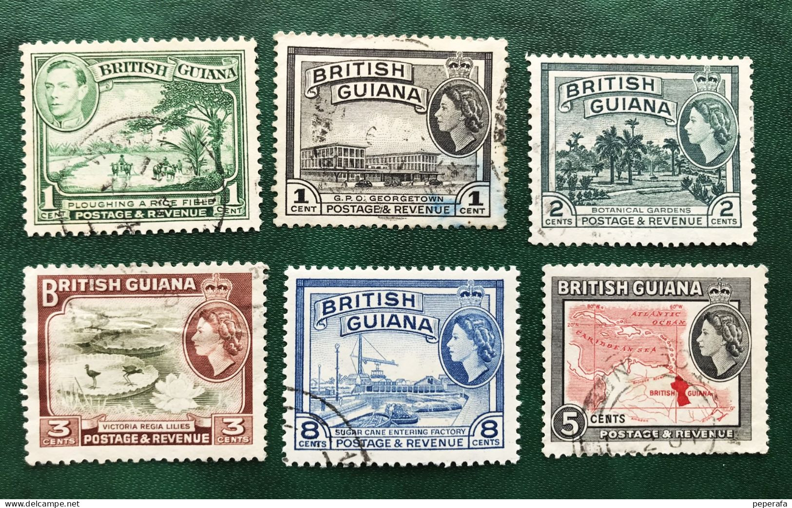 BRITISH GUIANA 1938 - 1952 (lote 2) - Guyane Britannique (...-1966)
