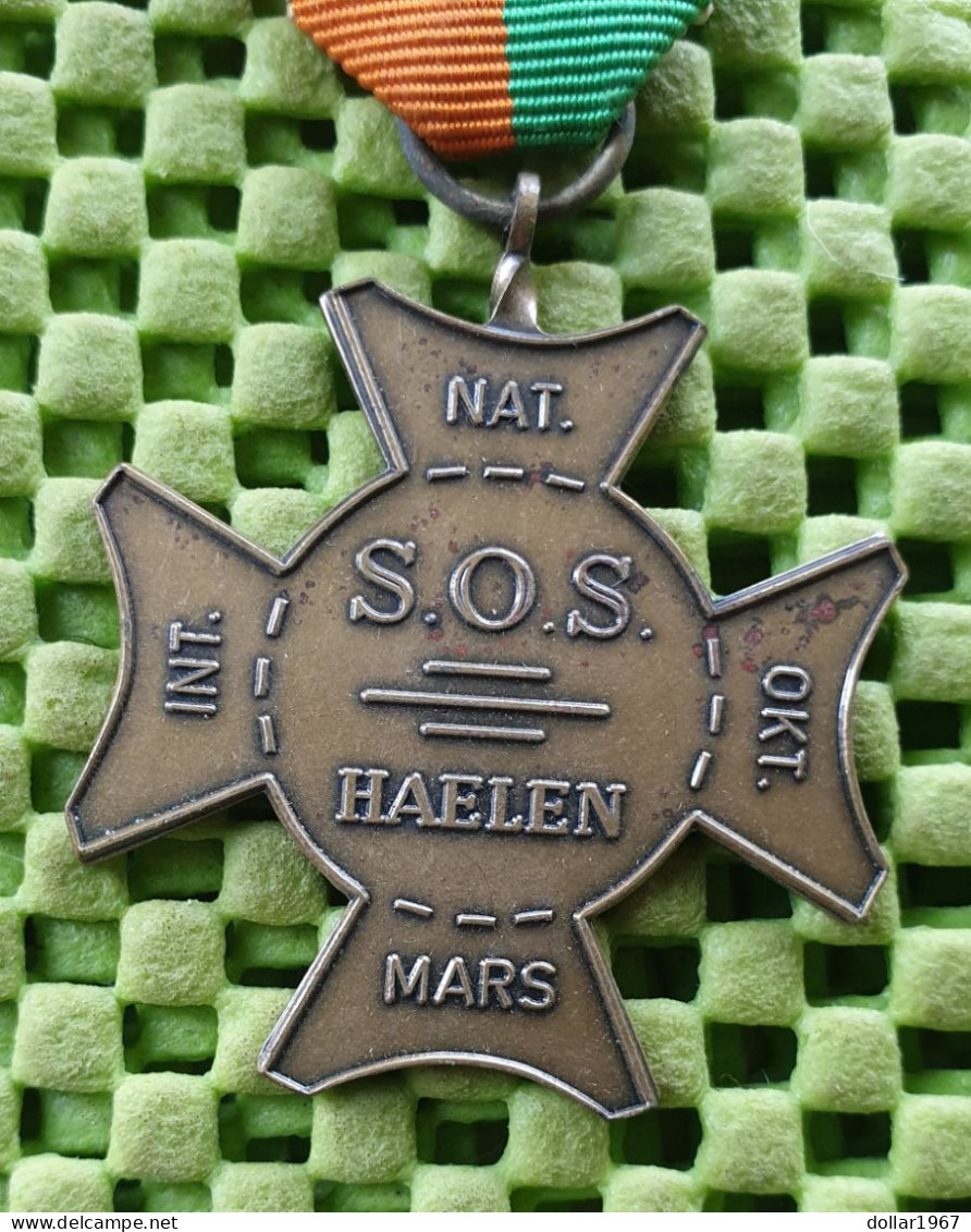 Medaille  : Int. Nat. Okt Mars , S.O.S Haelen 1963.- Limburg -  Original Foto  !!  Medallion  Dutch - Other & Unclassified