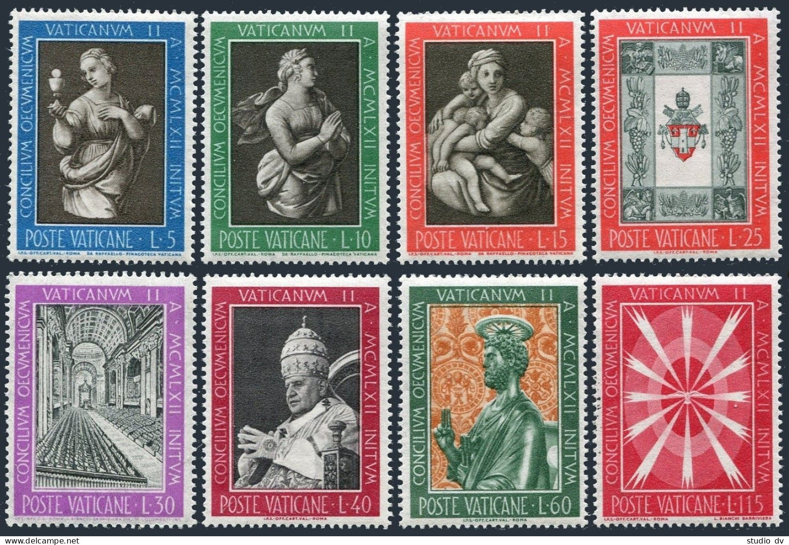 Vatican 345-352, MNH. Michel 412-419. Ecumenical Council Of Catholic Church, 1962. - Neufs