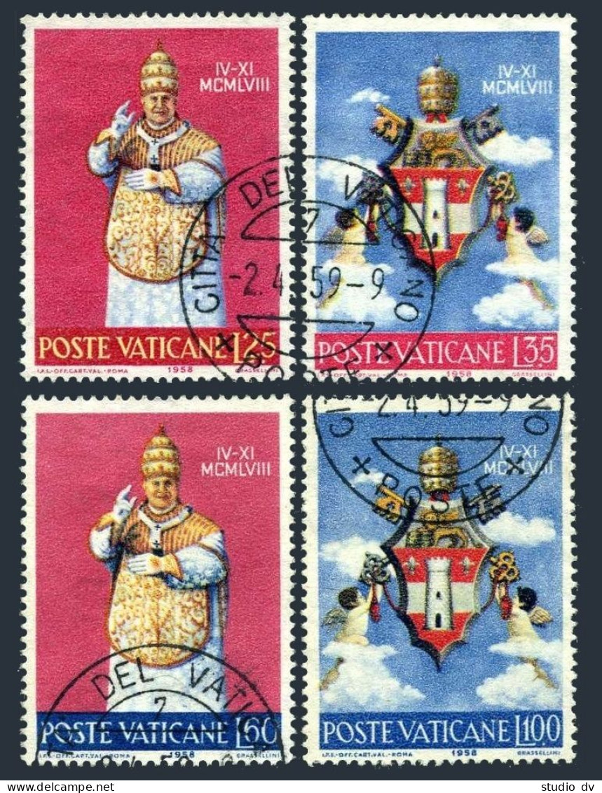 Vatican 250-253, Used. Michel 303-306. Coronation Of Pope John XXIII, 1959. - Used Stamps