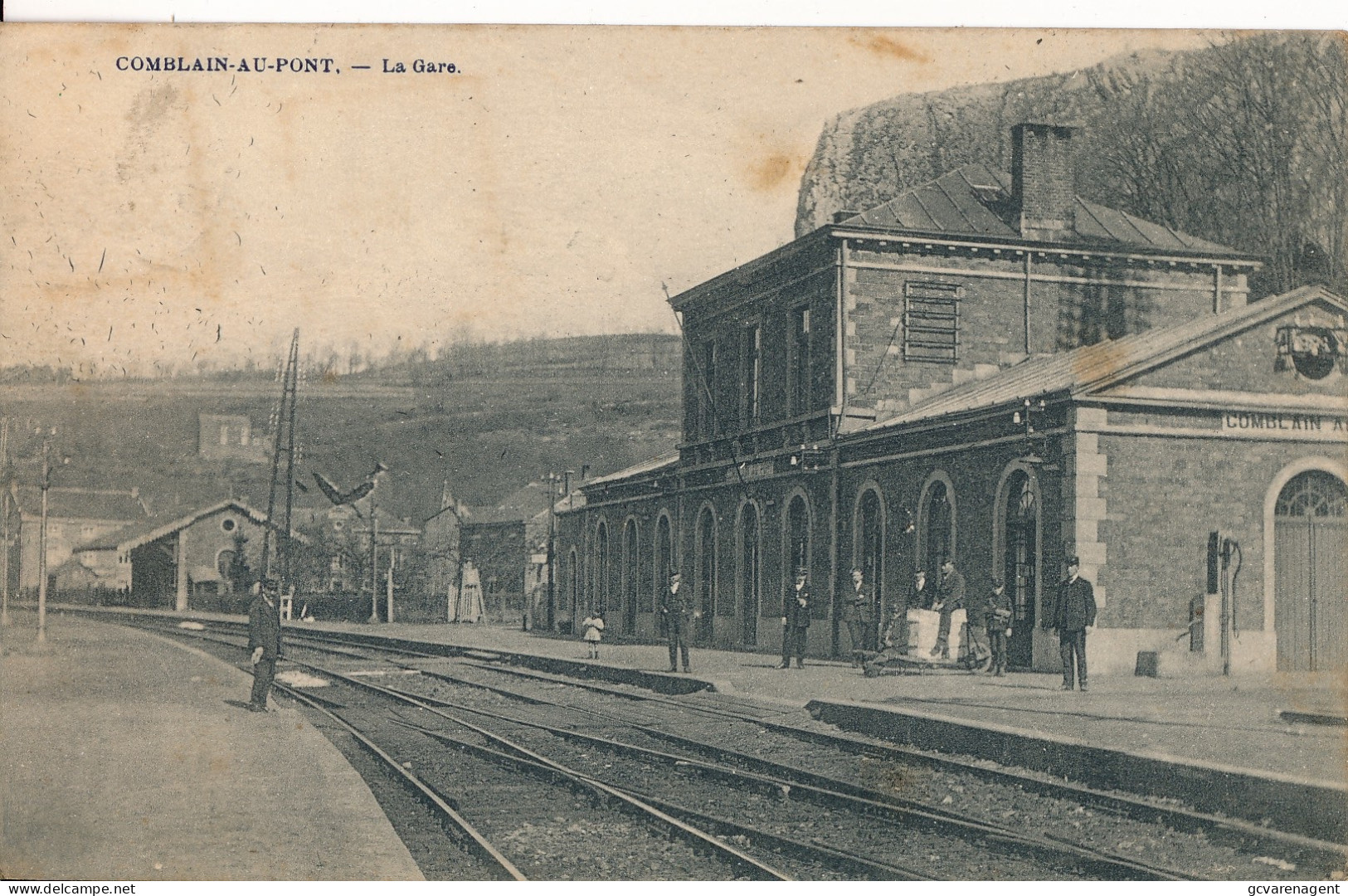 COMBLAIN AU PONT   LA GARE                      2 SCANS - Comblain-au-Pont