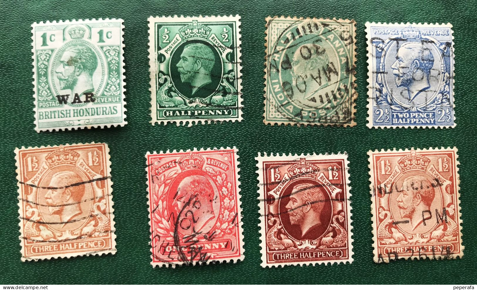 BRITISH HONDURTAS 1913 - 1936  (lote 2) - Guayana Británica (...-1966)