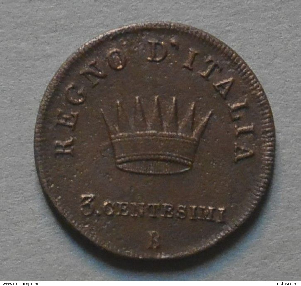 N.Bonaparte Re D'Italia 3 Centesimi  Bologna (1805-1814) C.2.1 (V858 - Otros & Sin Clasificación