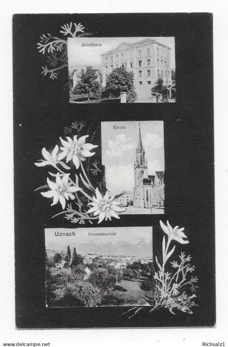 Heimat St.Gallen: 3 Ansichten Von Uznach Um 1907 - Uznach