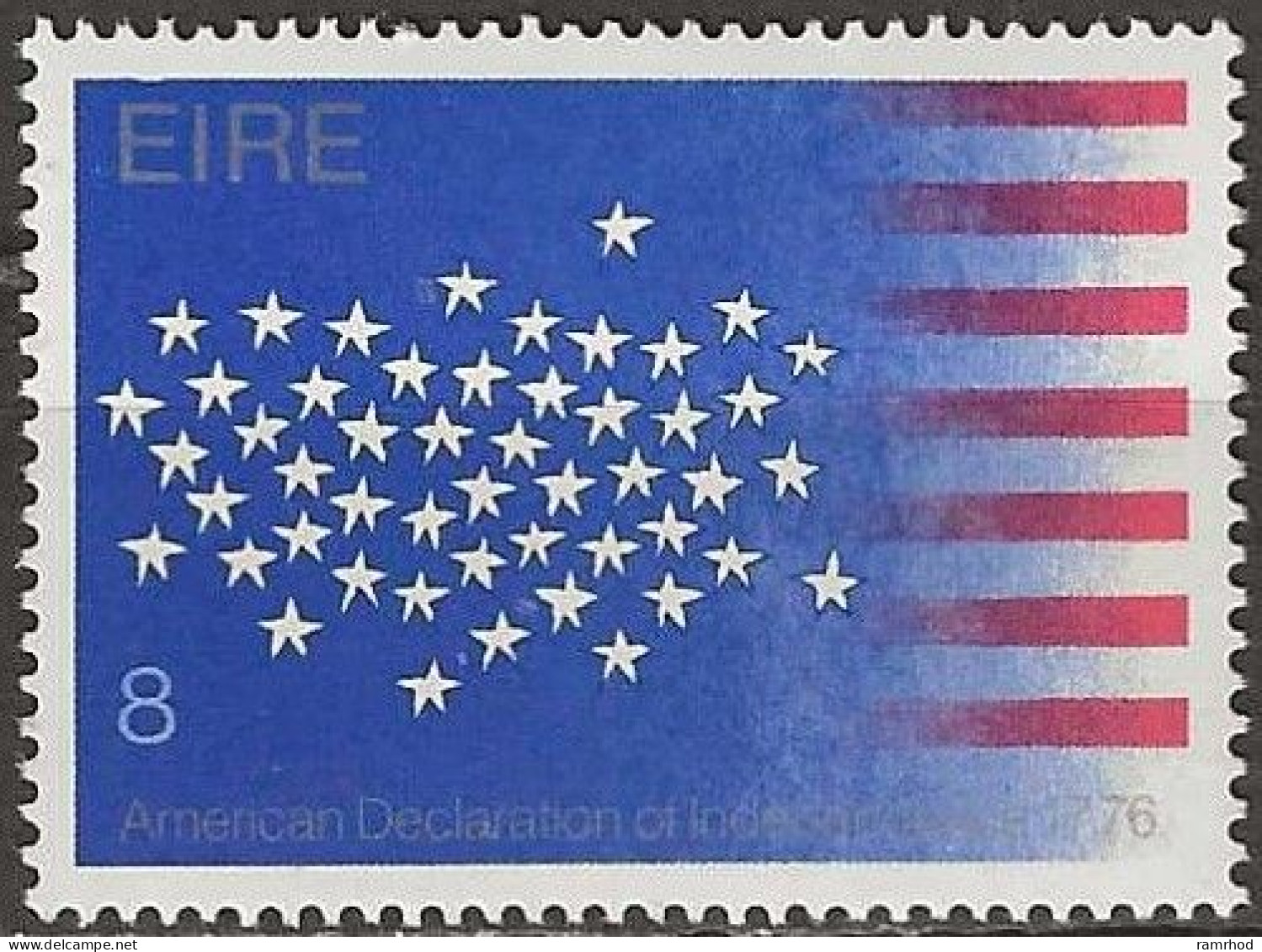 IRELAND 1976 Bicentenary Of American Revolution - 8p. Fifty Stars MNH - Neufs