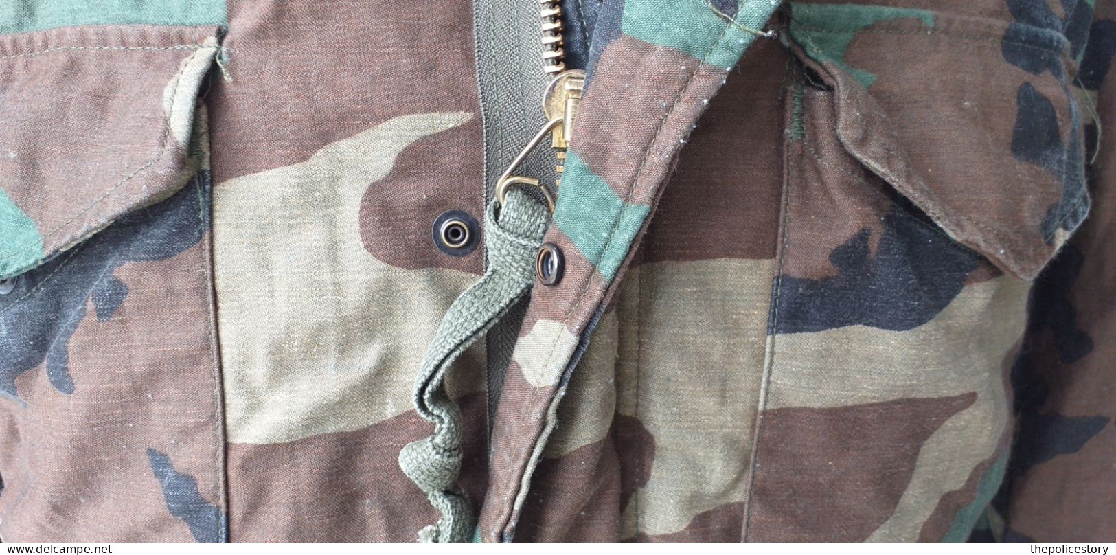 Giaccone Vintage Field Jacket M-65 Woodland Originale U.S. Army Anni '80 Tg. SL - Uniformes