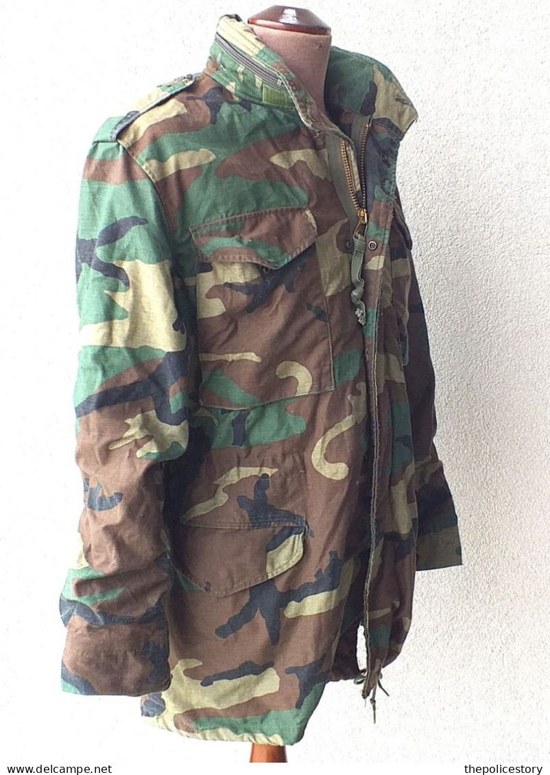 Giaccone vintage Field Jacket M-65 woodland originale U.S. Army anni '80 tg. SL