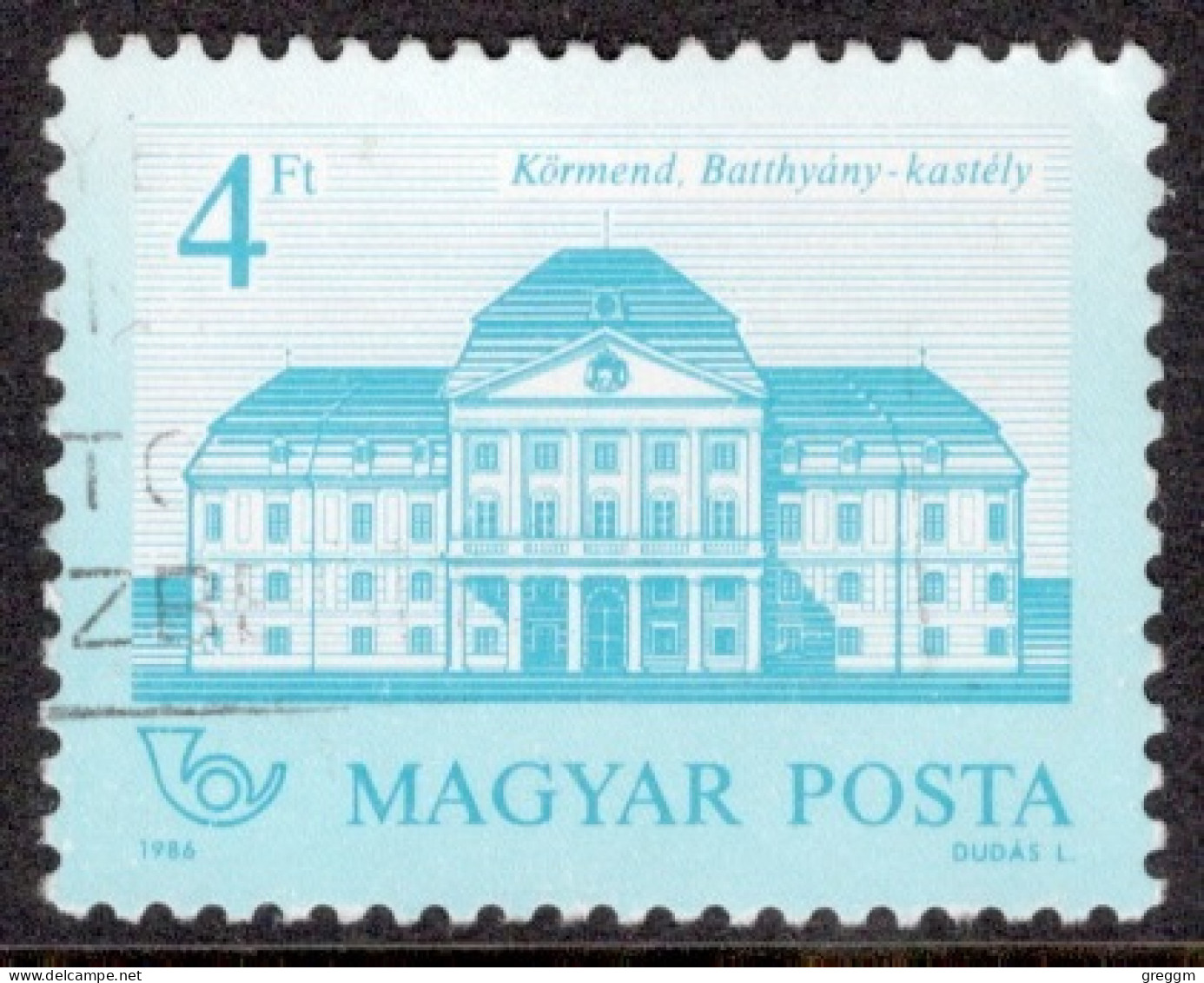 Hungary 1986  Single Stamp Celebrating Castles In Fine Used - Gebruikt