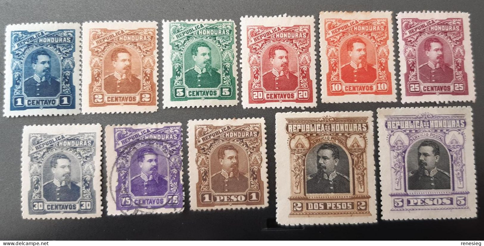 Honduras 1891 Yvert 32 - 45 11 Timbres (sur 14) - Honduras