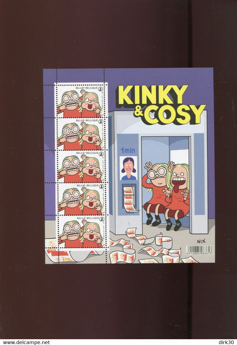 Belgie 2017 F4711 4711 Kinky & Cosy NIX Bd Comics Strips Velletje Van 5 MNH RR Zonder Plaatnummer - 2011-2020