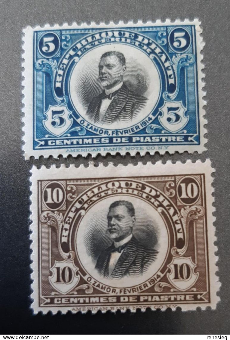 Haiti 1915 Yvert 182 & 184 Neufs MH - Haiti