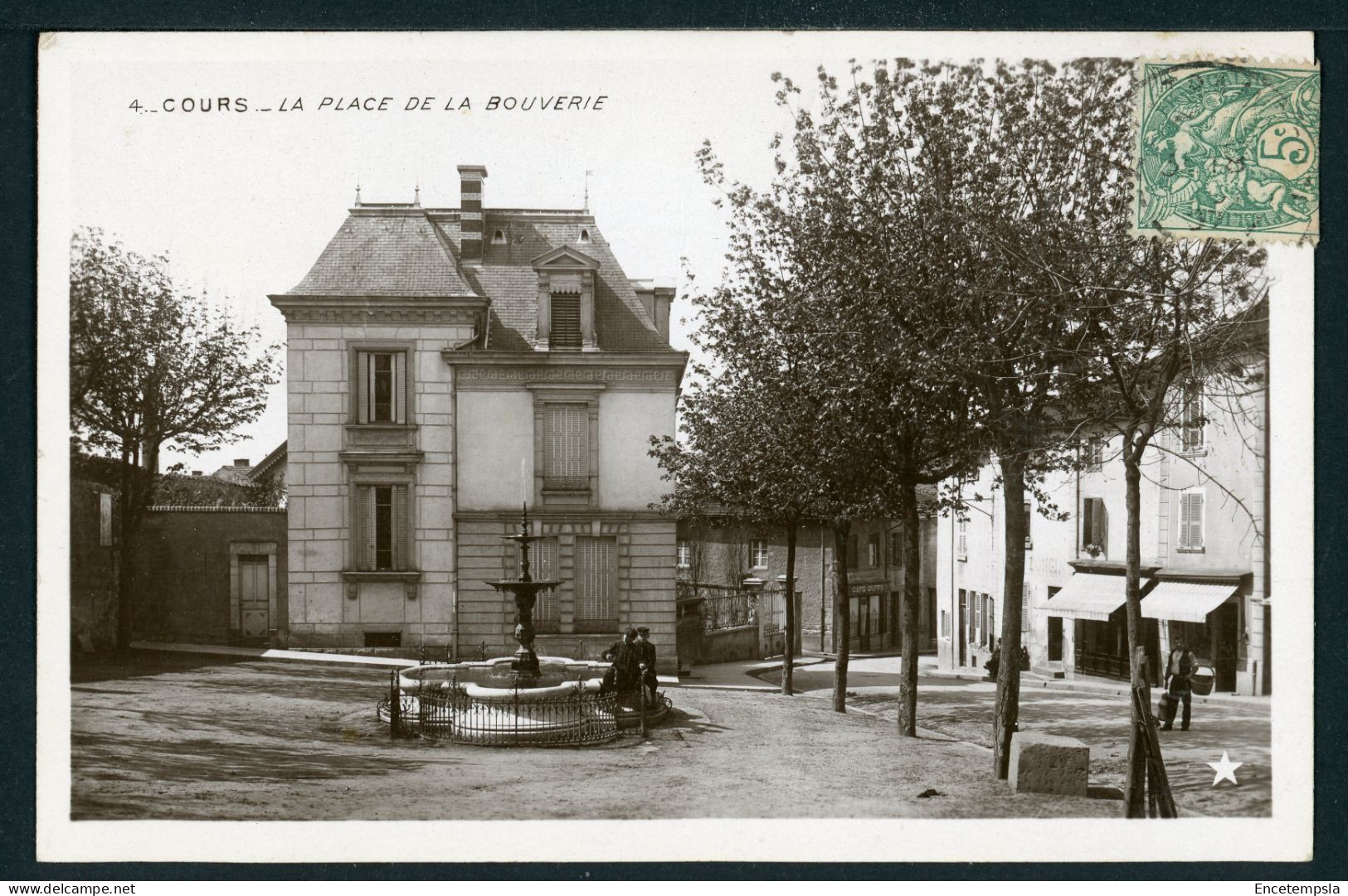 CPA - Carte Postale - France - Cours - La Place De La Bouverie (CP24461OK) - Cours-la-Ville