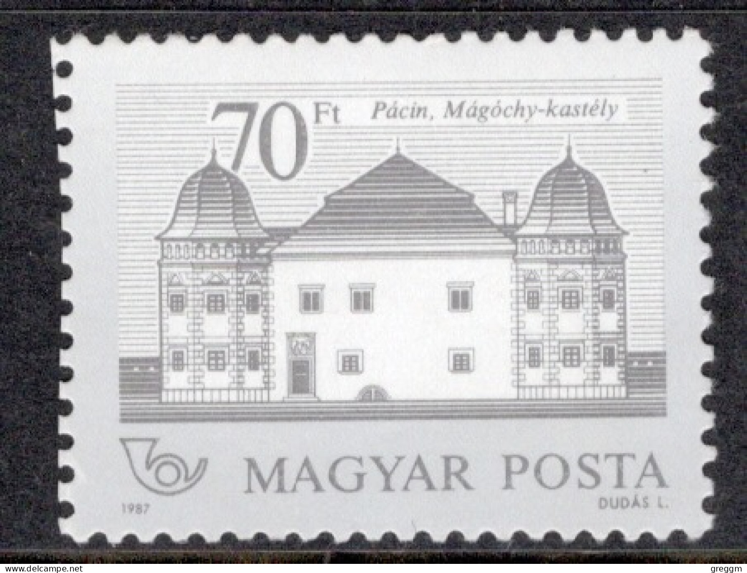 Hungary 1987  Single Stamp Celebrating Castles In Fine Used - Oblitérés