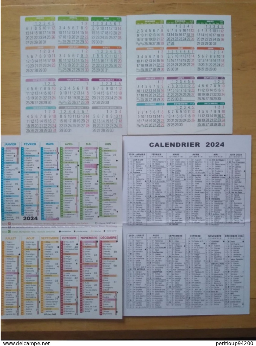 4 CALENDRIERS  Asie Land  Pharmacie  Éboueurs  PANDA - Tamaño Pequeño : 2001-...