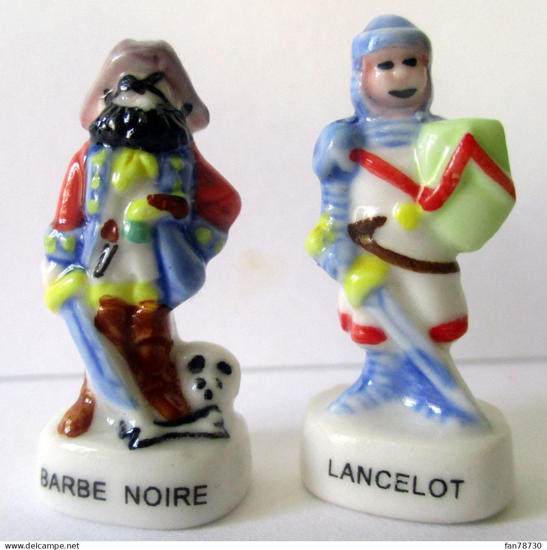 Fèves Brillantes -  Barbe Noire  Et Lancelot Dans La Série Légendes De Notre Enfance  2005 - Frais Du Site Déduits - Personen