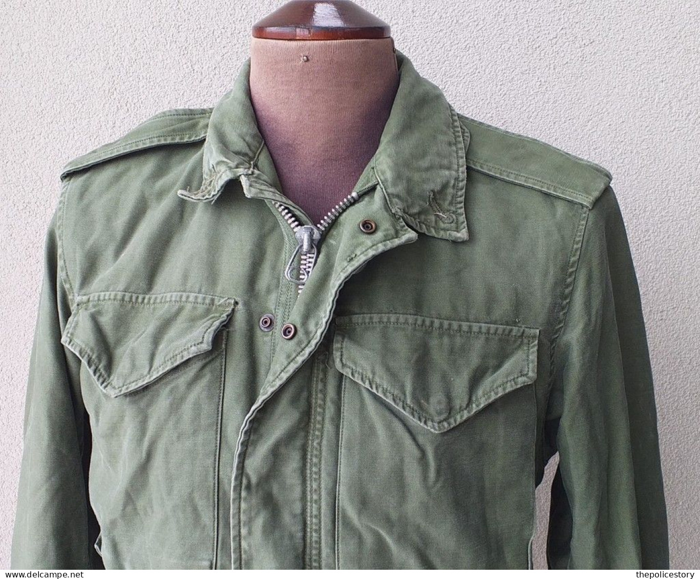 Field Jacket U.S. Army Coat Man's Cotton W/R Sateen O.D. Tg.XS Anni 60 Originale - Uniform
