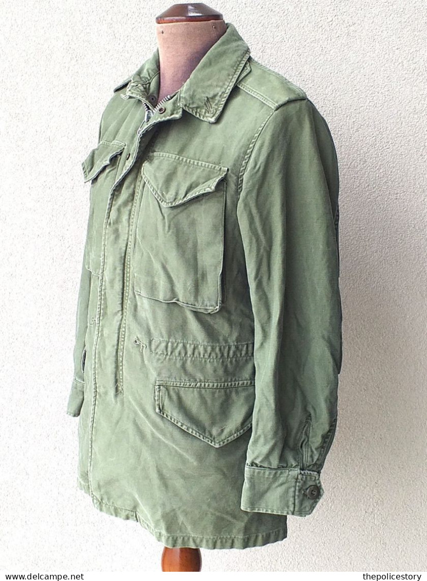 Field Jacket U.S. Army Coat Man's Cotton W/R Sateen O.D. Tg.XS Anni 60 Originale - Uniformen