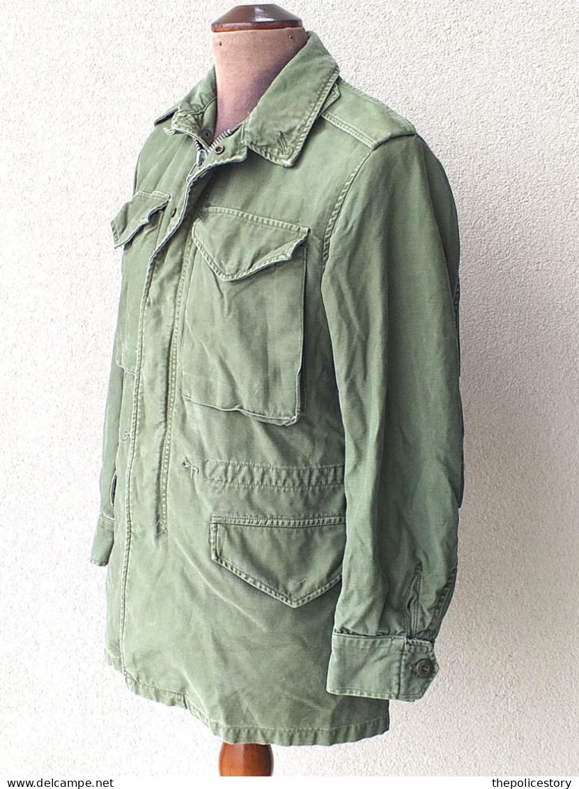 Field Jacket U.S. Army Coat Man's Cotton W/R Sateen O.D. Tg.XS Anni 60 Originale - Uniformes